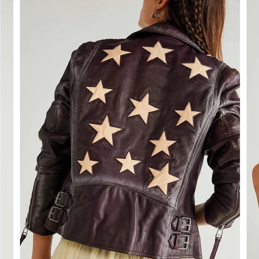 free people Christy Moro leather  jacket